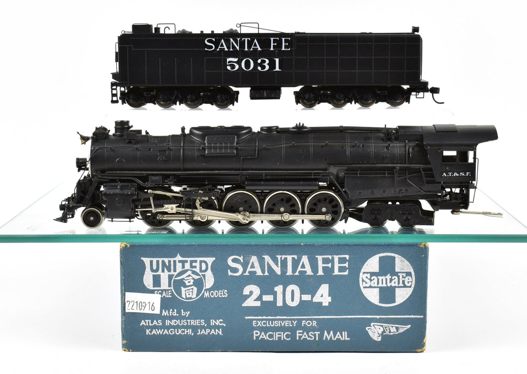 HO Brass PFM - United ATSF - Santa Fe 2-10-4 #5031