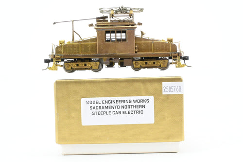 HO Brass MEW - Model Engineering Works SN - Sacramento Northern ALCO Steeple Cab Electric REBOXX
