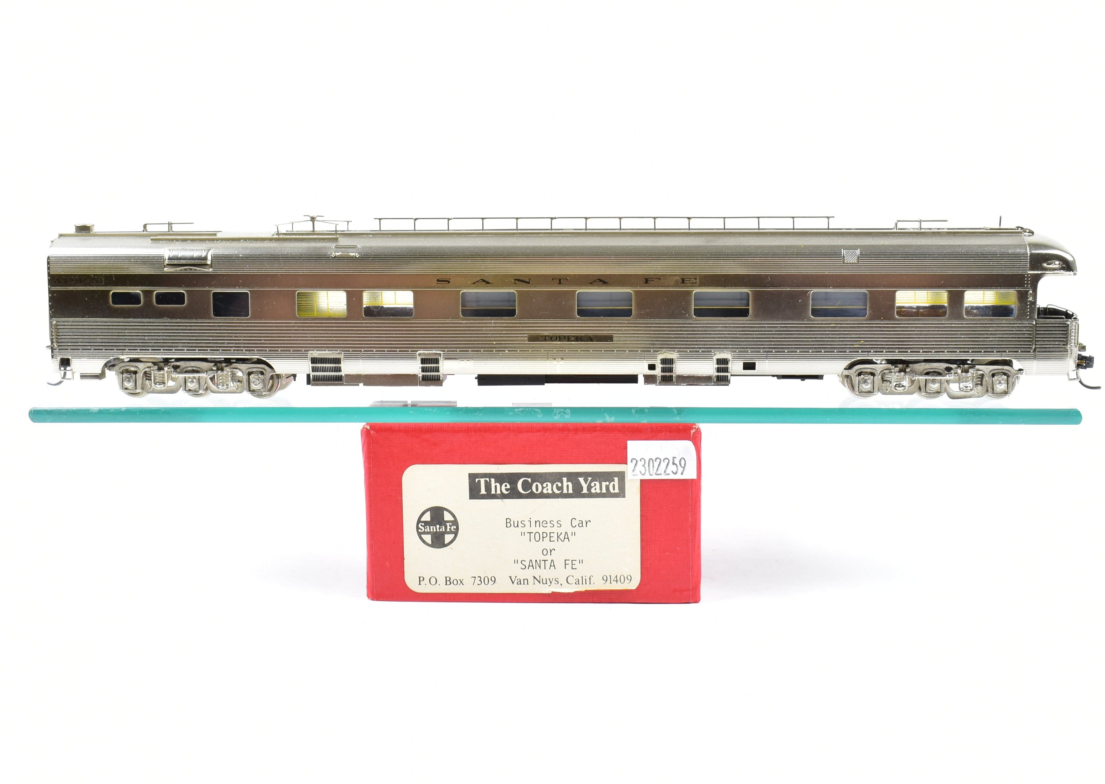 HO Brass TCY - The Coach Yard ATSF - Santa Fe Business Car 