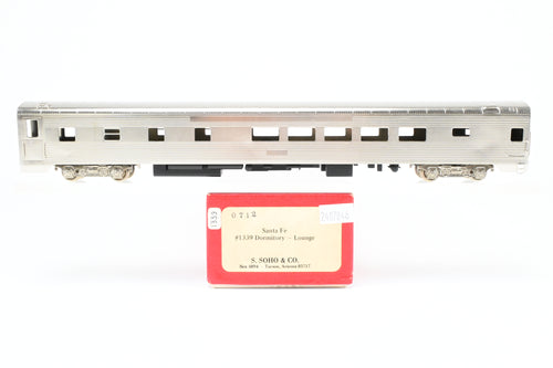 HO Brass Soho ATSF - Santa Fe 1339 Pullman Standard Dormitory-Lounge