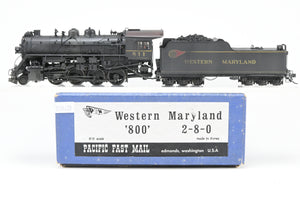 HO Brass PFM - Samhongsa WM - Western Maryland 2-8-0 H-9 "800" Series Custom Painted & Weathered