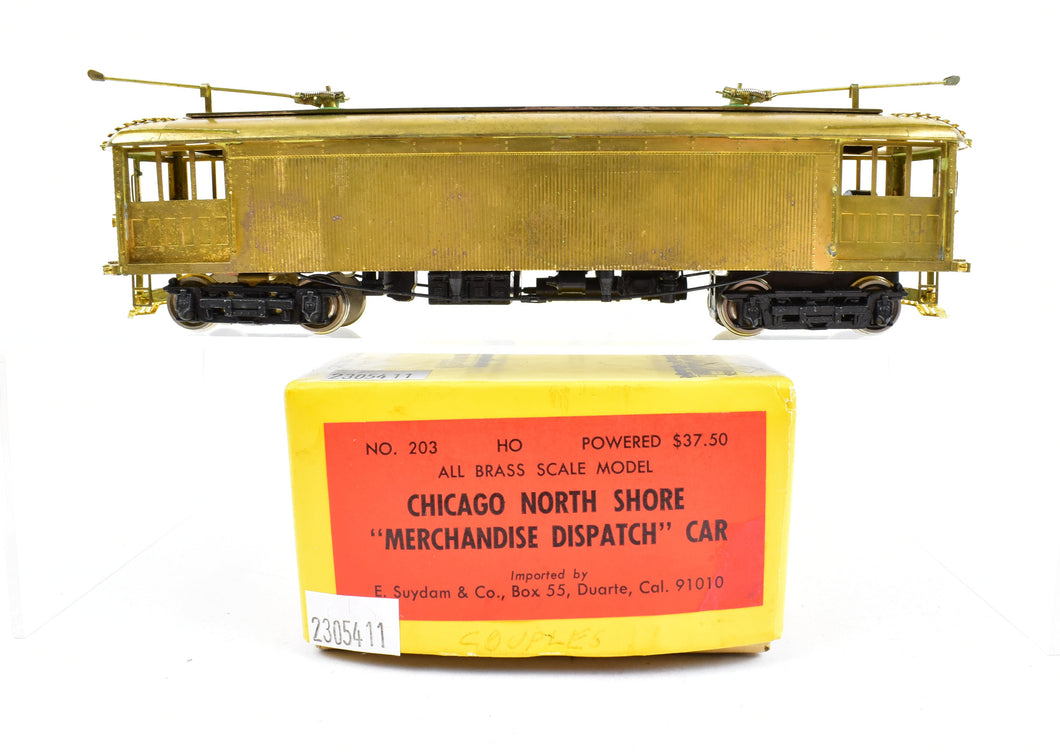 HO Brass Suydam CNS&M - North Shore Line Interurban 203 Merchandise Dispatch Car