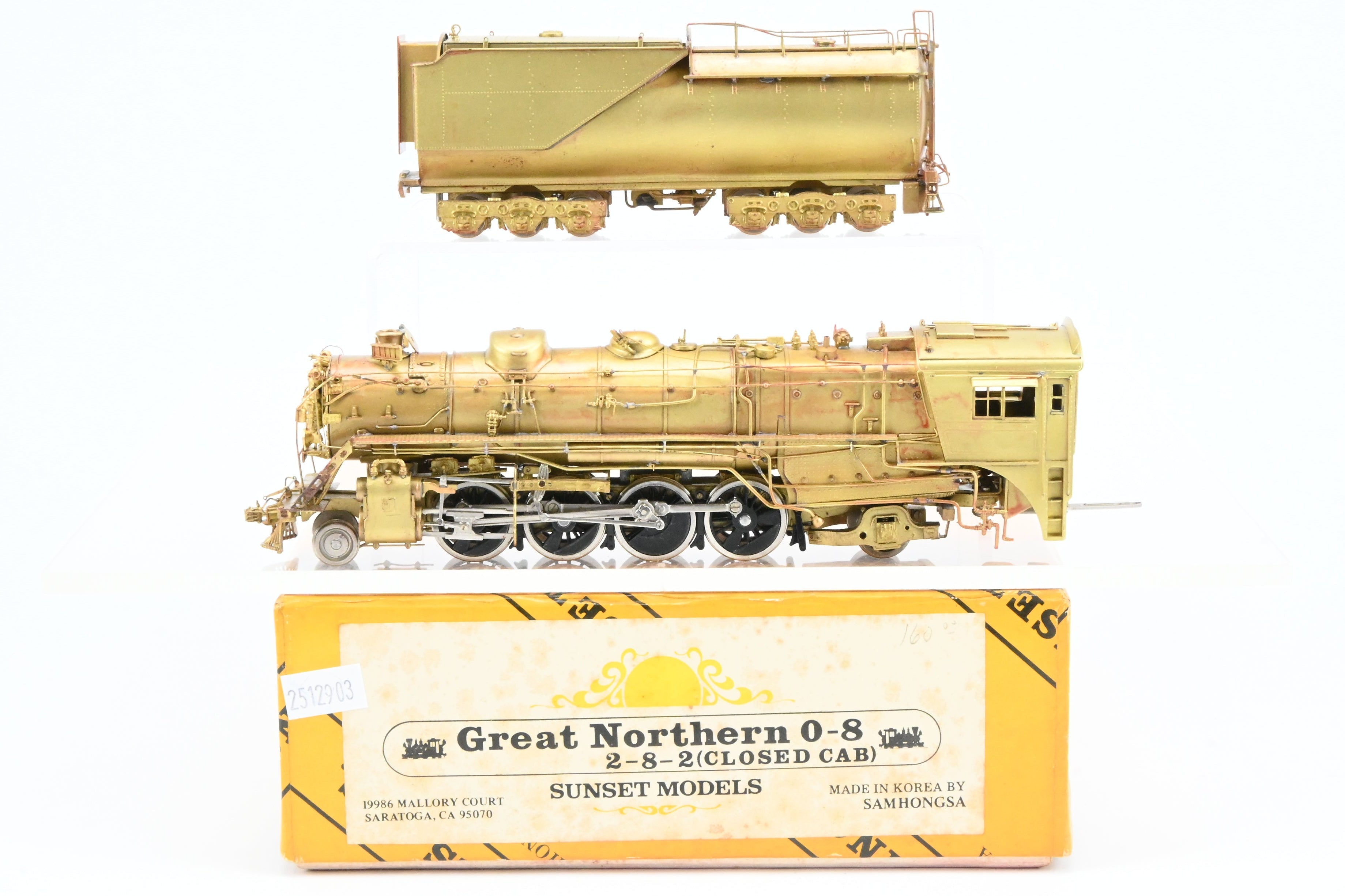 HO Brass Sunset Models GN - Great Northern 2-8-2 Class O-8 Closed