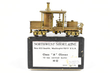 Load image into Gallery viewer, HO Brass NWSL - Northwest Short Line Various Roads Class A Climax 12 Ton Vertical Boiler Logging Locomotive
