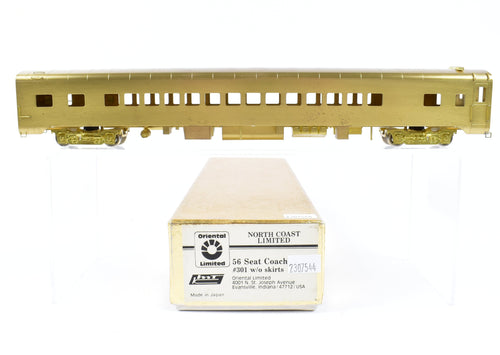 HO Brass Oriental Limited NP - Northern Pacific North Coast Limited 56-Seat Coach #301 w/o Skirts