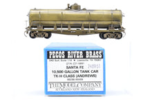 Load image into Gallery viewer, HO Brass Pecos River Brass ATSF - Santa Fe 10,500 Gallon Class TK-H Tank Car w/Andrews Trucks
