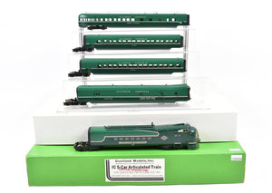 HO Brass CON OMI - Overland Models, Inc. IC - Illinois Central Pullman Standard/Winton "Green Diamond" Fixed Consist 5-Car Articulated Train Factory Painted No. 121