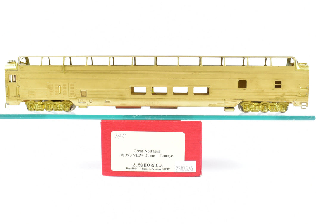 HO Brass S. Soho & Co. GN - Great Northern Empire Builder #1390 View Series Dome Lounge