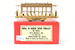 HO Brass MTS Imports Brill 10 Bench Open Trolley