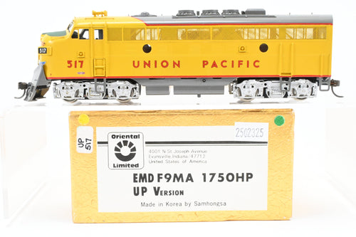 HO Brass Oriental Limited UP - Union Pacific EMD F9MA With Snowplow FP #517