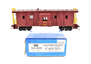 HO Brass Balboa WP - Western Pacific Outside Braced Bay Window Caboose