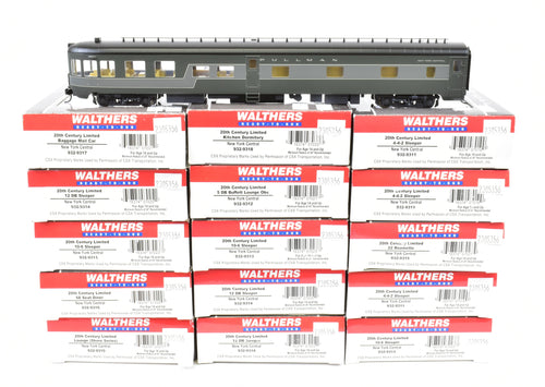 HO Walthers NYC - New York Central 15 Car 20th Century Limited Set