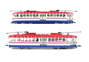 HO Brass Suydam PE - Pacific Electric Double End PCC Car Pair Custom Painted Bicentennial