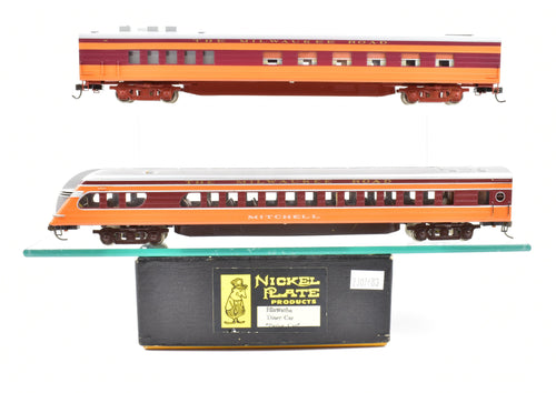 HO Brass NPP - Nickel Plate Products MILW - Milwaukee Road Hiawatha 2 Car Set Dining Car and Parlor Car
