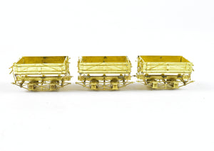 HOn3 Brass PSC - Precision Scale Co. RGS - West Side lumber Co. PC&F Side Dump Ballast Car Set of 3