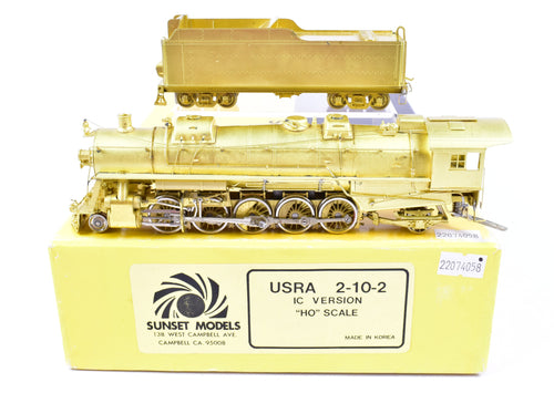 HO Brass Sunset Models USRA 2-10-2 IC - Illinois Central Version