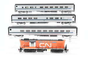 HO CON Rapido Trains, Inc. CNR – Canadian National Railwa Via Rail Tempo Train w/ Two Extra Cars FP