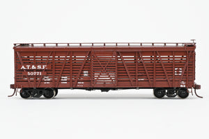 HO Brass Pecos River Brass ATSF - Santa Fe Sk-R Stock Car Custom Painted No. 60771