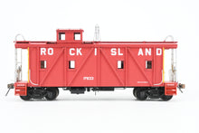 Load image into Gallery viewer, HO Brass OMI - Overland Models, Inc. CRI&amp;P - Rock Island Outside Braced Wood Caboose 2001 Run FP No. 17633 Red w/yellow ends
