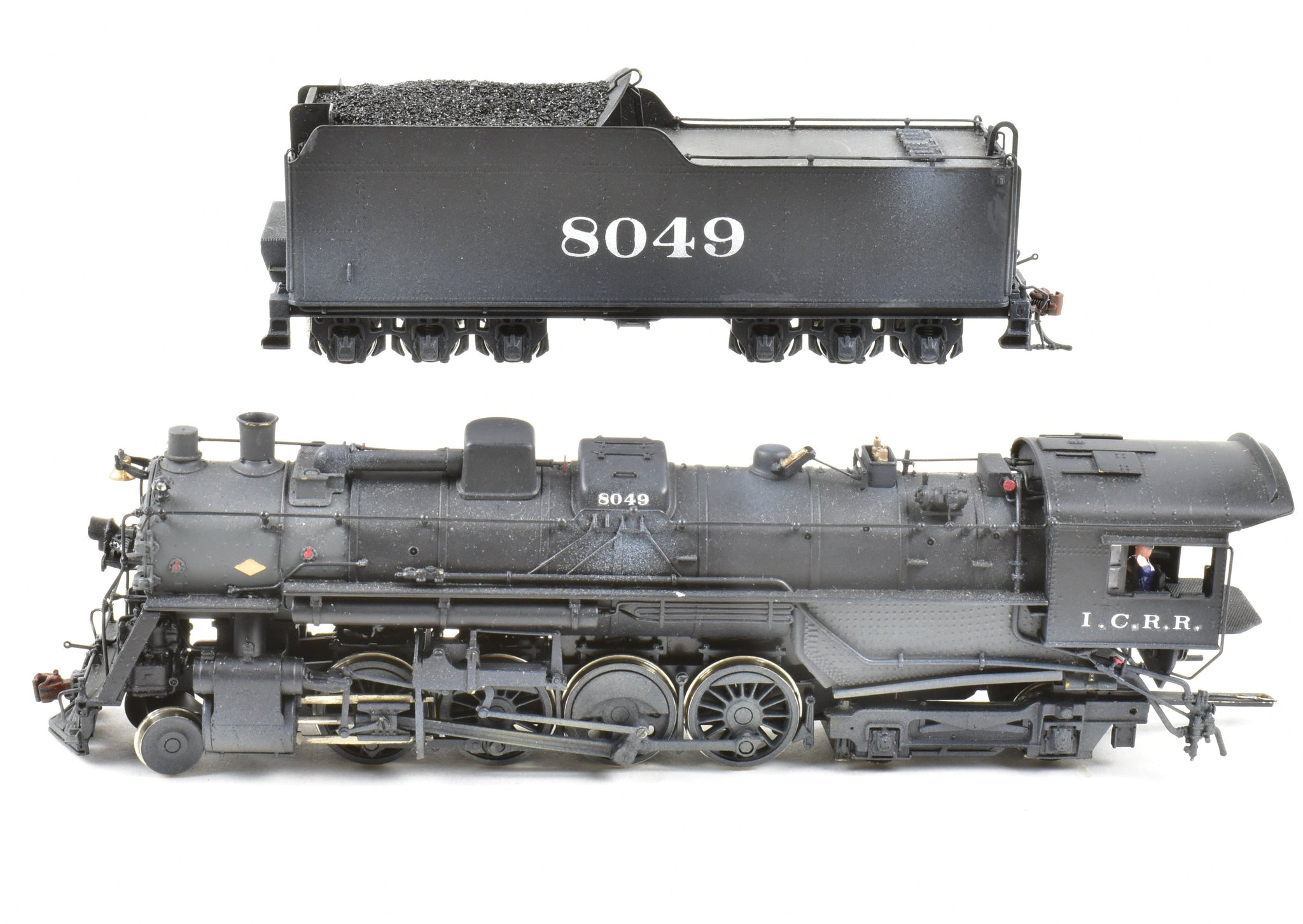 HO Brass PFM - SKI IC - Illinois Central 8000 Class 2-8-4