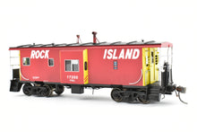 Load image into Gallery viewer, HO Brass CON OMI - Overland Models, Inc. CRI&amp;P - Rock Island Bay-Window Caboose F/P #17200 Light Weathering
