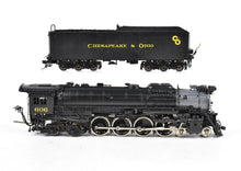 Load image into Gallery viewer, HO Brass OMI - Overland Models, Inc. C&amp;O - Chesapeake &amp; Ohio J-3 4-8-4 #606 Custom Painted DCC
