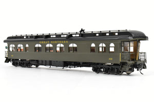 HO Brass NBL - North Bank Line GN - Great Northern A22 Business Car Wood Sides FP Pullman Green DAMAGED - AS IS