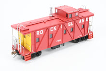 Load image into Gallery viewer, HO Brass OMI - Overland Models, Inc. CRI&amp;P - Rock Island Outside Braced Wood Caboose 2001 Run FP No. 17633 Red w/yellow ends
