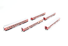 Load image into Gallery viewer, N Micro-Trains Line Various Roads Royal American Shows Trains Set 5-Pack
