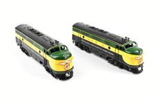 Load image into Gallery viewer, HO Brass Oriental Limited C&amp;NW - Chicago and Northwestern EMD F3A/F3A PH II 1500 HP 2-Unit Set FP Freight Scheme
