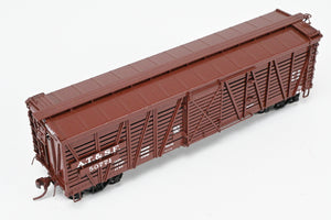 HO Brass Pecos River Brass ATSF - Santa Fe Sk-R Stock Car Custom Painted No. 60771