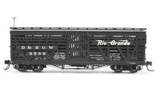 Load image into Gallery viewer, HOn3 Blackstone Models D&amp;RGW - Denver &amp; Rio Grande Western 30' Stock Car Flying Grande No. 5586
