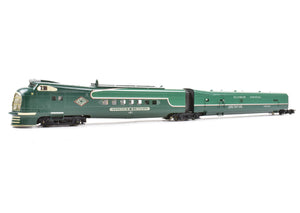 HO Brass CON OMI - Overland Models, Inc. IC - Illinois Central Pullman Standard/Winton "Green Diamond" 5-Car Articulated Train Factory Painted