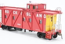 Load image into Gallery viewer, HO Brass OMI - Overland Models, Inc. CRI&amp;P - Rock Island Outside Braced Wood Caboose 2001 Run FP No. 17633 Red w/yellow ends

