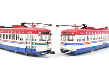 Load image into Gallery viewer, HO Brass Suydam PE - Pacific Electric Double End PCC Car Pair Custom Painted Bicentennial
