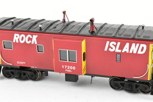 HO Brass CON OMI - Overland Models, Inc. CRI&P - Rock Island Bay-Window Caboose F/P #17200 Light Weathering