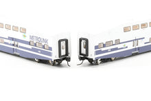 Load image into Gallery viewer, N Athearn Metrolink EMD F59PHI, Three Bombardier Coaches, and Two Control Cars Factory Painted NO BOX
