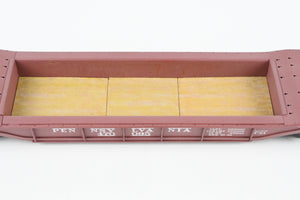 O Brass Alco Models PRR - Pennsylvania Railroad F33 Greenville Well Flat Custom Painted & Weathered No. 470095