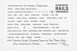 HO Brass VH - Van Hobbies CPR - Canadian Pacific Railway Gas Electric