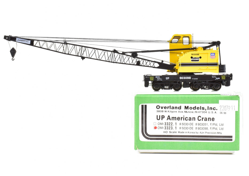 HO Brass OMI - Overland Models, Inc. UP American Crane Factory Painted