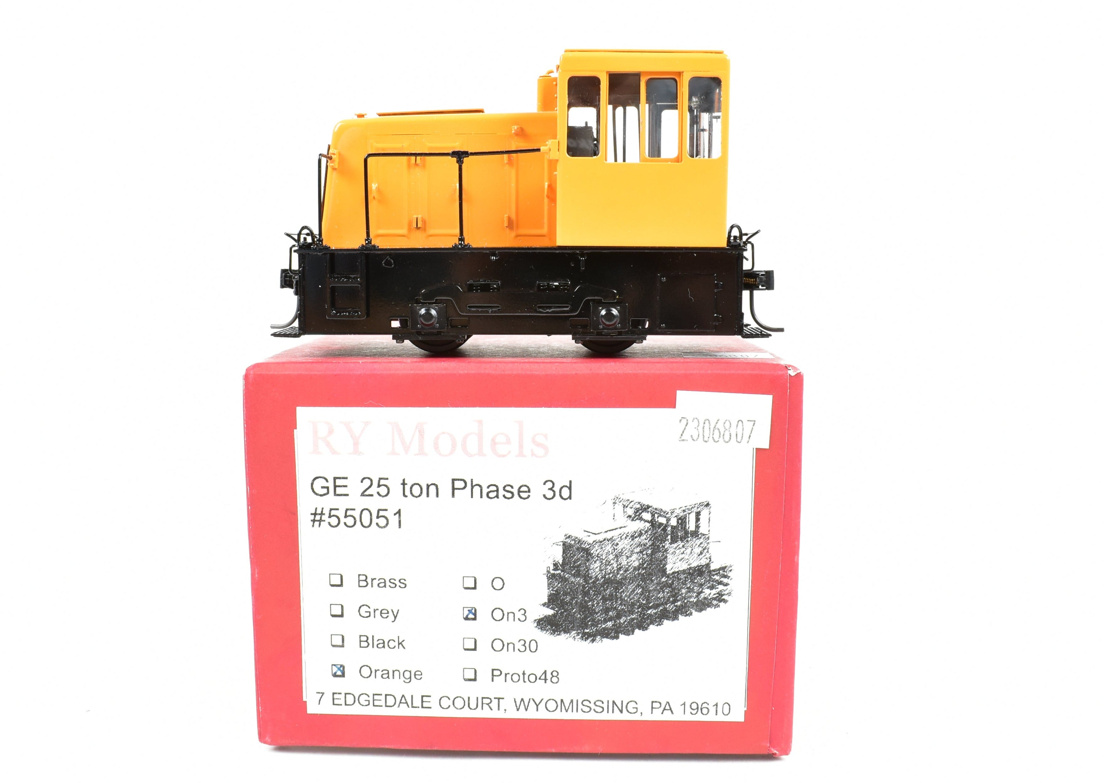 On3 Brass RYM - Rich Yoder Models - GE 25 ton Phase 3d