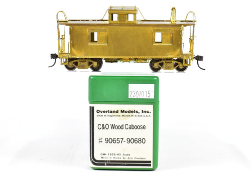 HO Brass OMI - Overland Models, Inc. C&O - Chesapeake & Ohio Wood Caboose #90657-90680