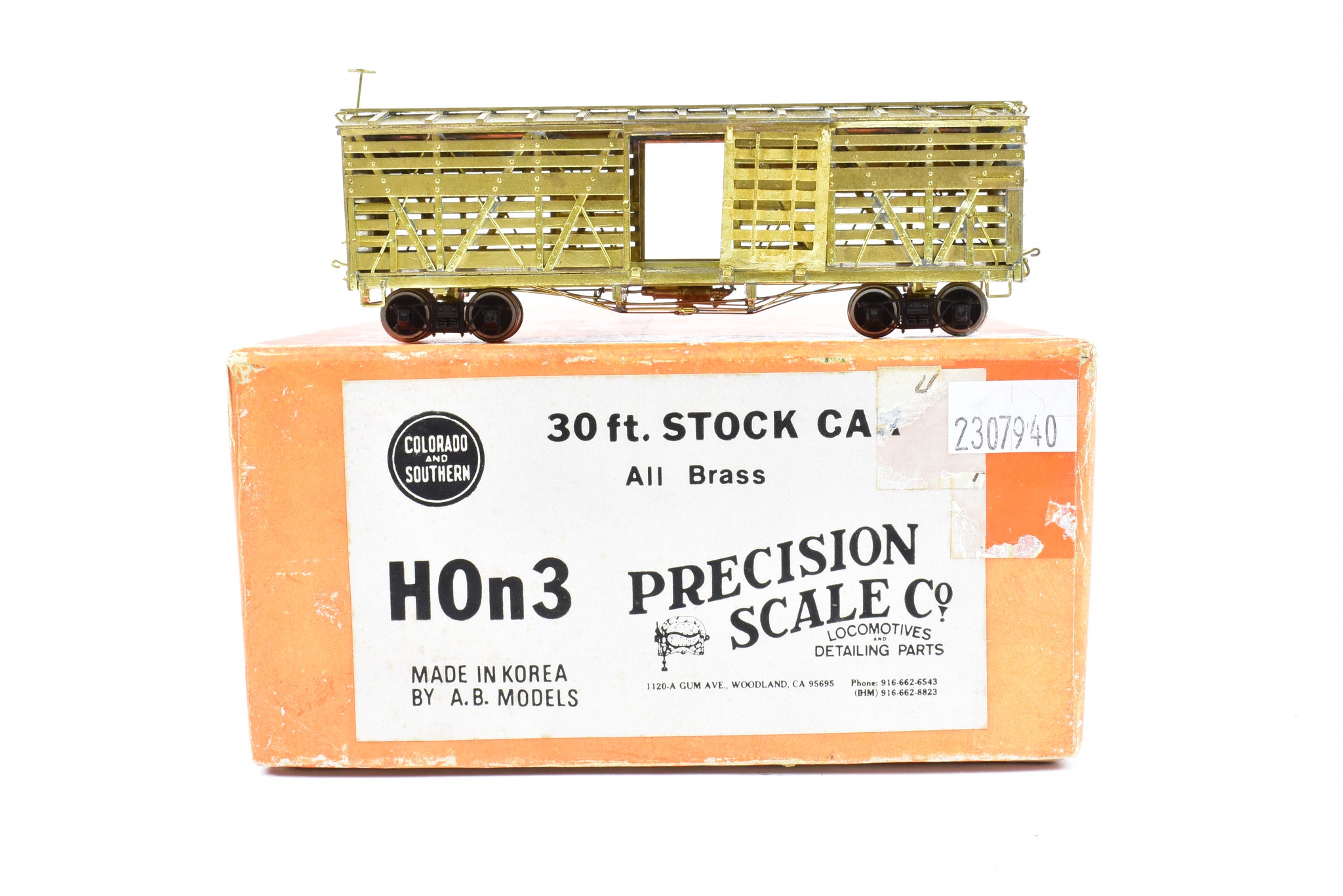 HOn3 Brass PSC - Precision Scale Co. C&S - Colorado & Southern or 