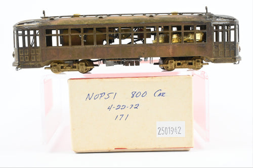 HO Brass Model Tramway System New Orleans Public Service 800 Series Car w/ Modified Details