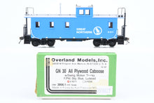 Load image into Gallery viewer, HO Brass OMI - Overland Models, Inc. GN - Great Northern 30' All Plywood Caboose FP Big Sky Blue No. X211
