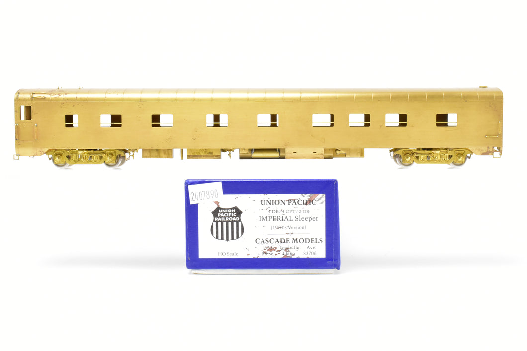 HO Brass Cascade Models UP - Union Pacific Pullman Standard Imperial Series 4DB/4CPT/2DR Sleeper 1960's Version