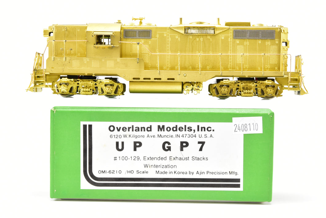 HO Brass OMI - Overland Models, Inc. UP - Union Pacific EMD GP7 #100-129 W/Extended Exhaust Stacks and Winterization Hatch
