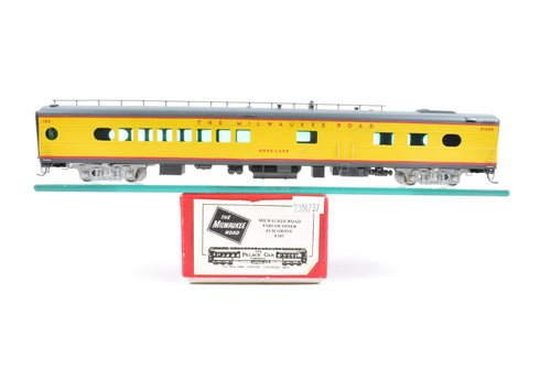 HO Brass The Palace Car Company MILW - Milwaukee Road Parlor-Diner  Custom Painted