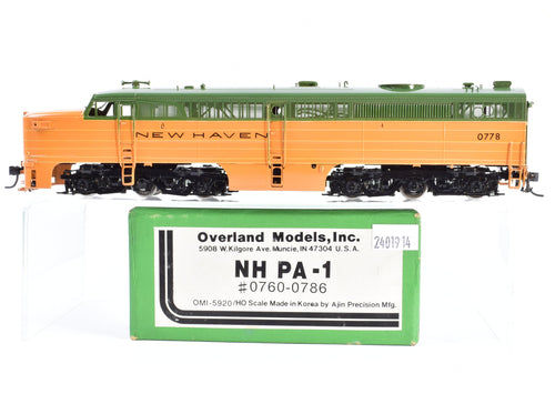 HO Brass OMI - Overland Models Inc. NYNH&H - New Haven ALCO PA-1 CP No. 0778
