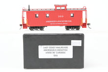 Load image into Gallery viewer, HO East Coast Railroads Aberdeen &amp; Rockfish Wood 36’ Caboose REBOXX

